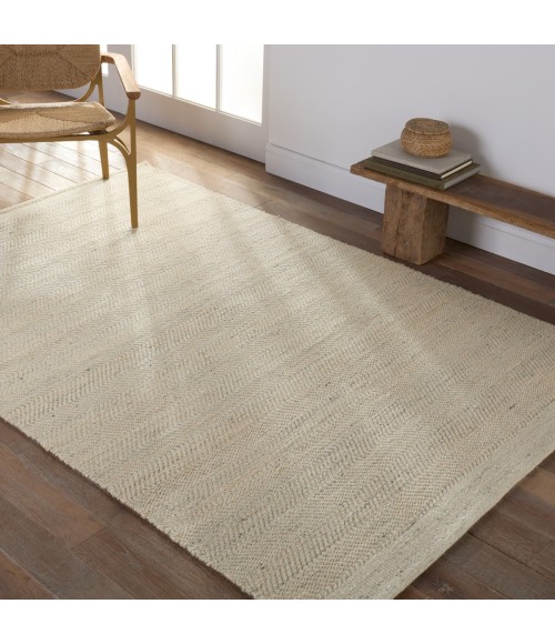 Kate Lester + Jaipur Living Esdras Handmade Solid Beige/ Ivory Area Rug 9'X12'