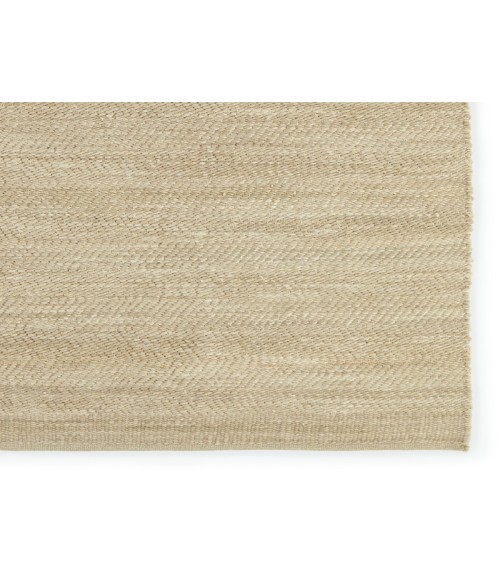 Kate Lester + Jaipur Living Esdras Handmade Solid Beige/ Gray Area Rug 9'X12'