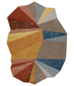 Jaipur Living Iconic Sabah ICO01 Multicolor/Yellow 9 ft. X 13 ft. 3 in. Oval Rug