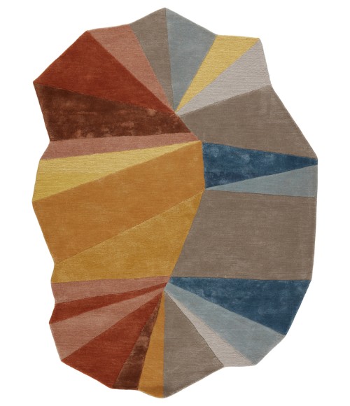 Iconic Area Rug Jaipur Living Sabah Handmade Geometric Multicolor/ Yellow Area Rug (9'X13'3")