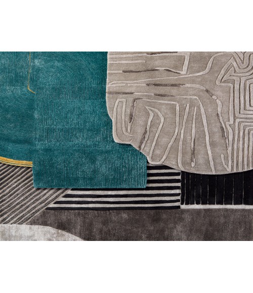 Iconic Area Rug Jaipur Living Hokona Handmade Geometric Gray Area Rug (6'X7'2")