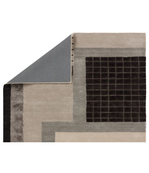 ICO11 Aramina Rug Jaipur Living Aramina Handmade Abstract Gray/ Black Area Rug 9'X12'