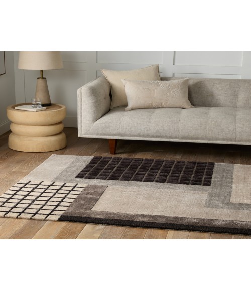 ICO11 Aramina Rug Jaipur Living Aramina Handmade Abstract Gray/ Black Area Rug 9'X12'