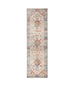 Jaipur Living Elowen Indoor/ Outdoor Medallion Multicolor/ Orange Runner Ide06 Area Rug 2 ft. 6 in. X 10 ft. Runner