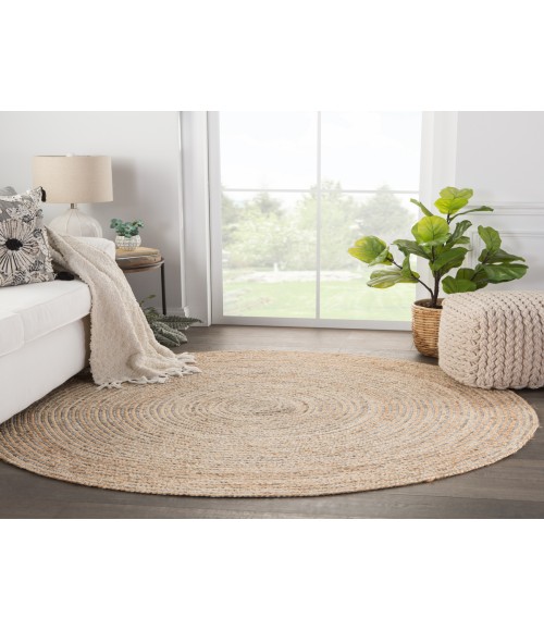 Jaipur Living Idriss Beige IDS01 10 ft. Rnd Round Rug