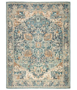 Jaipur Living Inspirit Elyas ISP02 Blue - Ivory 8 ft. X 11 ft. Rectangle Rug