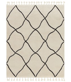 Vibe by Jaipur Living Jaida Treble JID06 Ivory - Black 5 ft. X 7 ft. Rectangle Rug