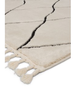 Vibe by Jaipur Living Jaida Treble JID06 Ivory - Black 5 ft. X 7 ft. Rectangle Rug