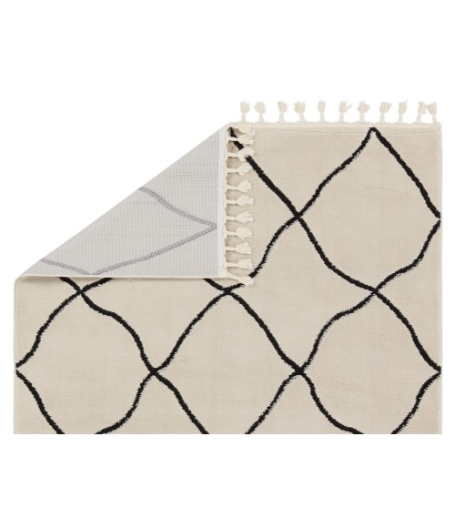 Vibe by Jaipur Living Treble Trellis Ivory/ Black Area Rug 5'X7'