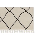 Vibe by Jaipur Living Treble Trellis Ivory/ Black Area Rug 5'X7'