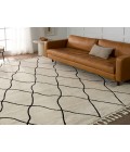 Vibe by Jaipur Living Treble Trellis Ivory/ Black Area Rug 5'X7'