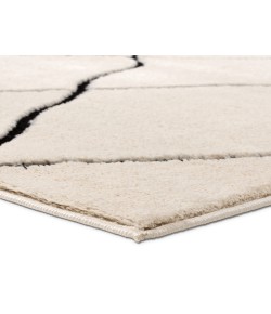 Vibe by Jaipur Living Jaida Treble JID19 Ivory - Black 6 ft. X 9 ft. Rectangle Rug