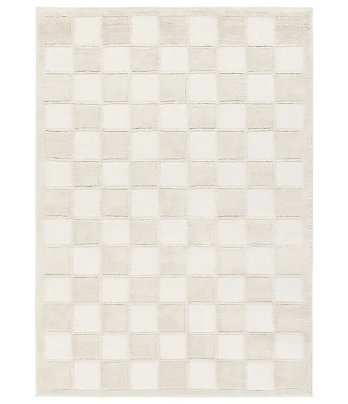 Vibe by Jaipur Living Catanza Geometric Cream/ Ivory Area Rug 6'3"X9'6"