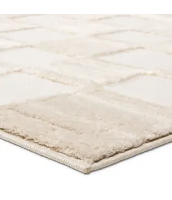 Vibe By Jaipur Living Catanza Geometric Cream/ Ivory Jid20 Area Rug 6 ft. 3 in. X 9 ft. 6 in. Rectangle