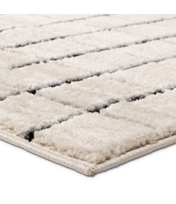 Vibe by Jaipur Living Jaida Align JID21 Ivory - Black 2 ft. 5 in. X 10 ft. Rnr Runner Rug