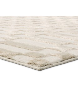 Vibe by Jaipur Living Jaida Casa JID24 White - Tan/Taupe 5 ft. X 7 ft. Rectangle Rug