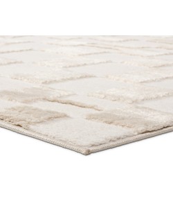 Vibe by Jaipur Living Jaida Kohar JID25 White - Tan/Taupe 5 ft. X 7 ft. Rectangle Rug