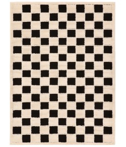 Vibe by Jaipur Living Jaida Nicia JID27 White - Black 5 ft. X 7 ft. Rectangle Rug
