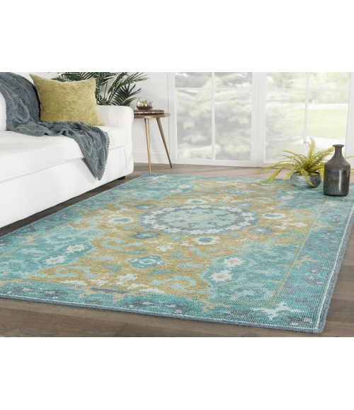 Jaipur Living Kai Teal KAI05 5 ft. X 8 ft. Rectangle Rug