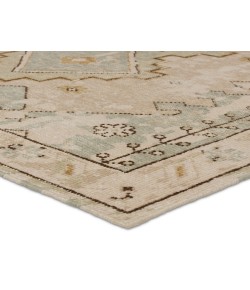Jaipur Living Kai Pathos KAI14 Tan - Green 5 ft. X 8 ft. Rectangle Rug