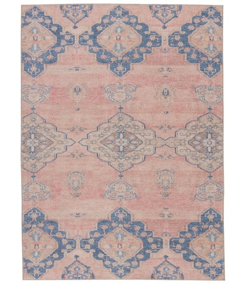 Kairos Area Rug Vibe by Jaipur Living Adalee Medallion Pink/ Blue Runner Rug (2'6"X7'6")