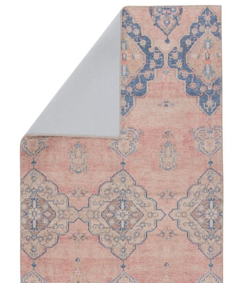 Kairos Area Rug Vibe by Jaipur Living Adalee Medallion Pink/ Blue Runner Rug (2'6"X7'6")
