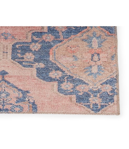 Kairos Area Rug Vibe by Jaipur Living Adalee Medallion Pink/ Blue Runner Rug (2'6"X7'6")
