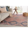 Kairos Area Rug Vibe by Jaipur Living Adalee Medallion Pink/ Blue Runner Rug (2'6"X7'6")