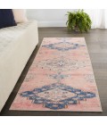 Kairos Area Rug Vibe by Jaipur Living Adalee Medallion Pink/ Blue Runner Rug (2'6"X12')