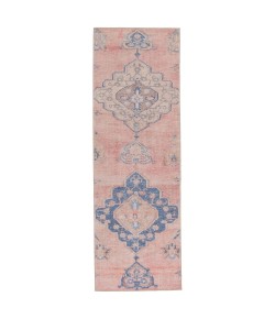 Vibe by Jaipur Living Kairos Adalee KAR01 Pink Blue 2 ft. 6 in. X 12 ft. Rectangle Rug