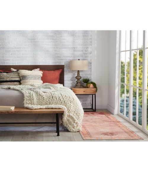 Kairos Area Rug Vibe by Jaipur Living Bijou Medallion Pink/ Orange Area Rug (5'X7'6")