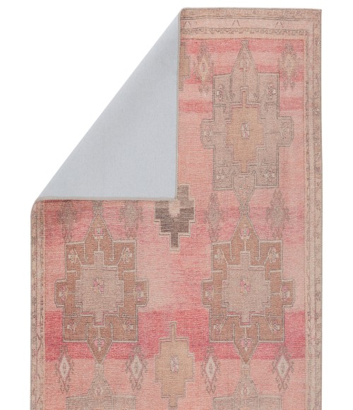 Kairos Area Rug Vibe by Jaipur Living Faron Medallion Pink/ Tan Runner Rug (2'6"X7'6")