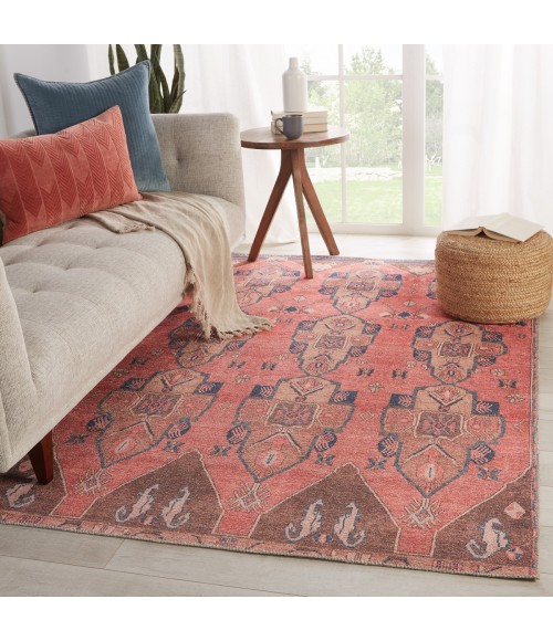 Kairos Area Rug Vibe by Jaipur Living Lani Medallion Pink/ Blue Area Rug (9'X12')