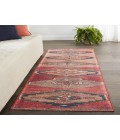 Kairos Area Rug Vibe by Jaipur Living Mirta Medallion Pink/ Blue Runner Rug (2'6"X10')