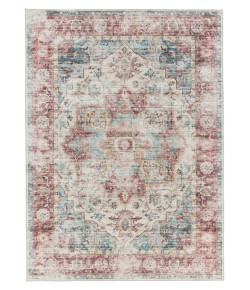 Vibe by Jaipur Living Kalesi Vandran KLS10 Dark Red - Teal 2 ft. 6 in. X 8 ft. Rectangle Rug