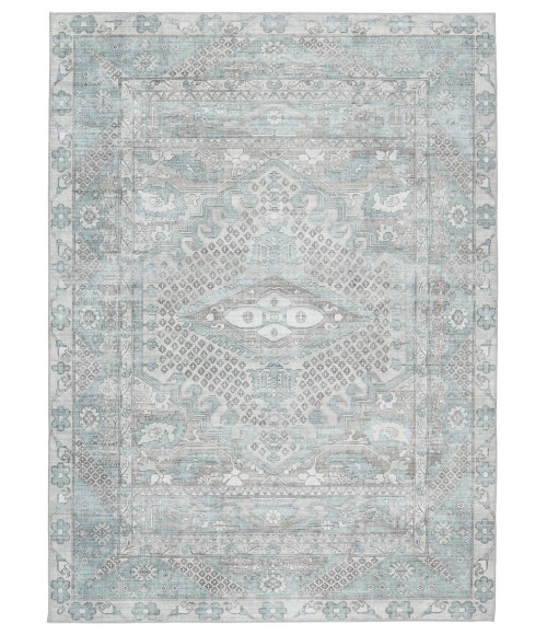 Nikki Chu by Jaipur Living Issa Medallion Light Blue/ Light Gray Area Rug (8'X10')