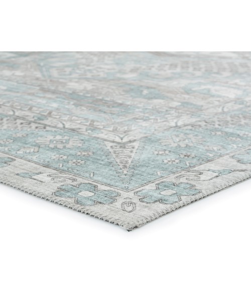 Nikki Chu by Jaipur Living Issa Medallion Light Blue/ Light Gray Area Rug (8'X10')