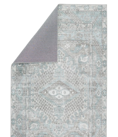 Nikki Chu by Jaipur Living Issa Medallion Light Blue/ Light Gray Area Rug (8'X10')