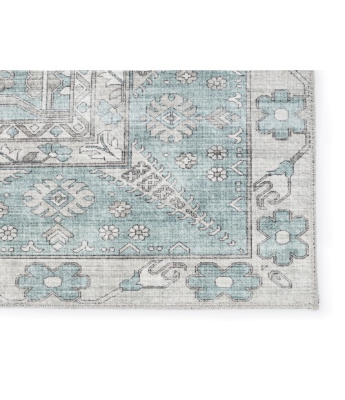 Nikki Chu by Jaipur Living Issa Medallion Light Blue/ Light Gray Area Rug (8'X10')