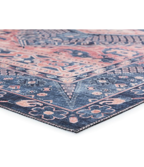 Nikki Chu by Jaipur Living Issa Medallion Dark Blue/ Pink Area Rug (8'X10')