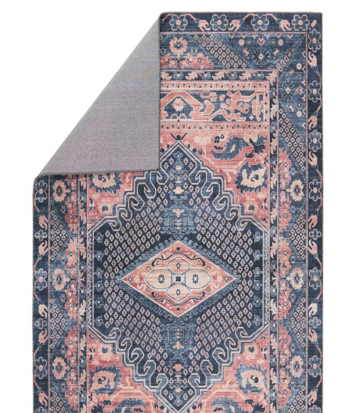 Nikki Chu by Jaipur Living Issa Medallion Dark Blue/ Pink Area Rug (8'X10')