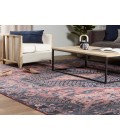 Nikki Chu by Jaipur Living Issa Medallion Dark Blue/ Pink Area Rug (8'X10')