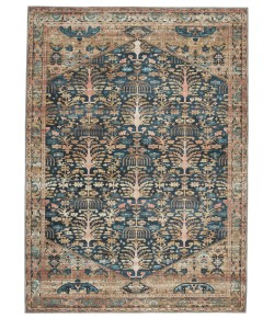 Jaipur Living Keyara By Nikki Chu Jayven KNC04 Blue Tan 2 ft. 6 in. X 8 ft. Rectangle Rug