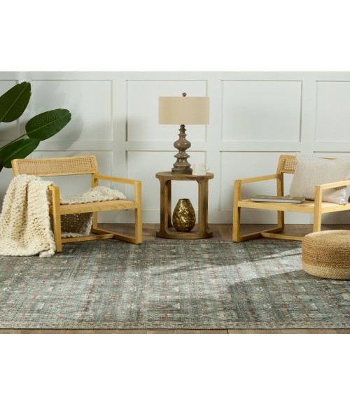 Nikki Chu by Jaipur Living Razi Trellis Green/ Tan Area Rug (9'X12')