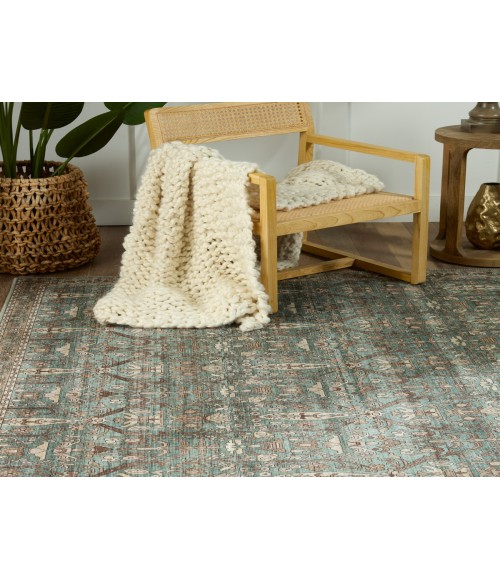 Nikki Chu by Jaipur Living Razi Trellis Green/ Tan Area Rug (9'X12')