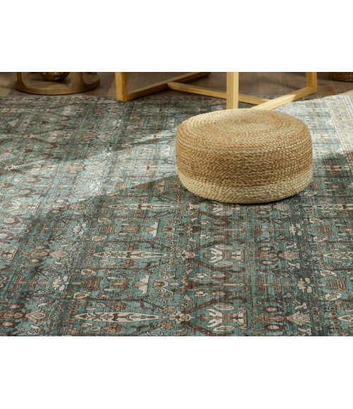 Nikki Chu by Jaipur Living Razi Trellis Green/ Tan Area Rug (9'X12')