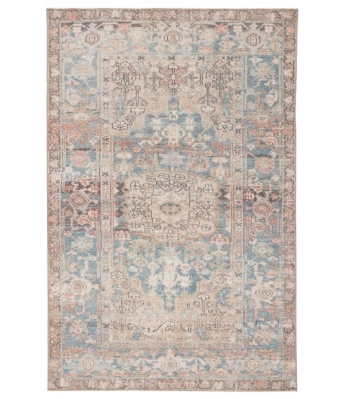 Jaipur Living Geonna Medallion Blue/ Beige Area Rug (7'6"X9'6")