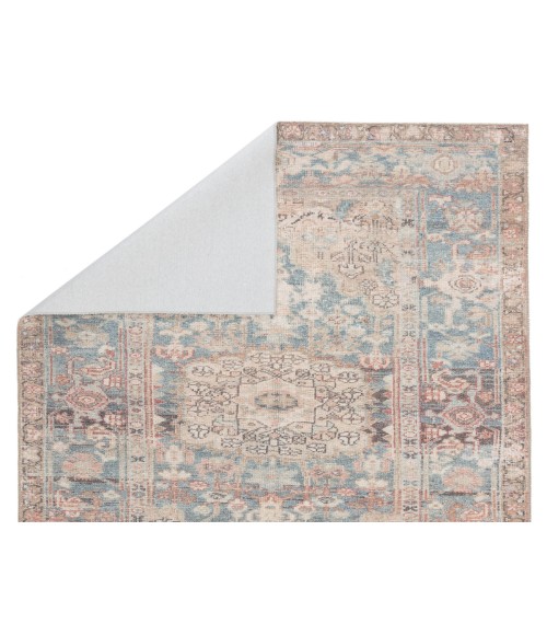 Jaipur Living Geonna Medallion Blue/ Beige Area Rug (7'6"X9'6")