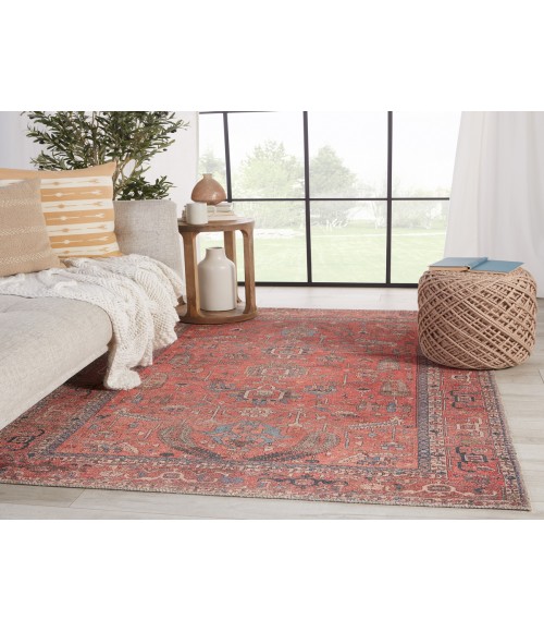 Kindred Area Rug Jaipur Living Galina Oriental Red/ Blue Area Rug (6'X9')