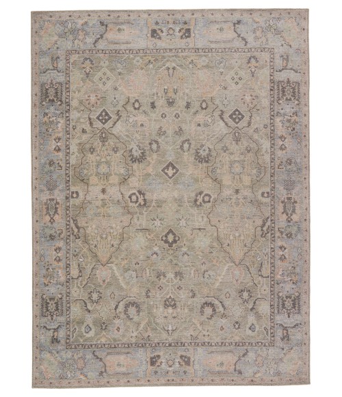 Jaipur Living Avin Oriental Green/ Blue Runner Rug (2'6"X7'6")